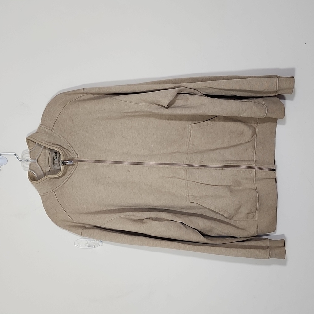L.L.Bean Men's Full Zip Fleece Jacket Beige Size XL